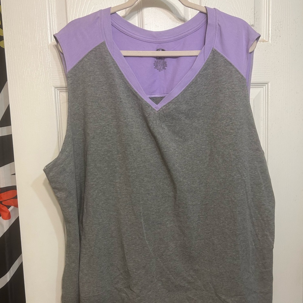 NWOT- Athletic Works Women’s Gray and Purple Women's Top. Size 5x